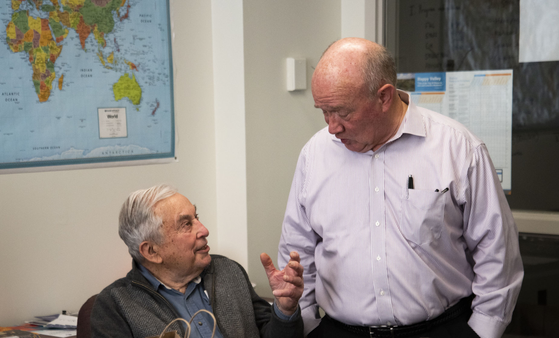 Professor Ted Fuller with Professor Ted Alter